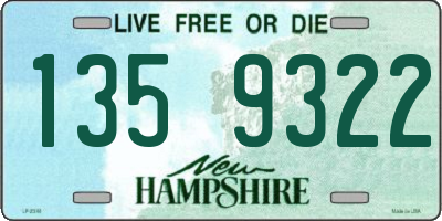 NH license plate 1359322