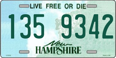 NH license plate 1359342
