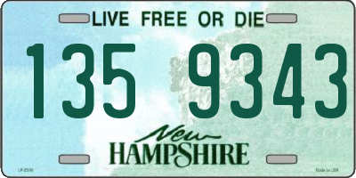 NH license plate 1359343
