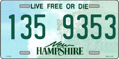 NH license plate 1359353
