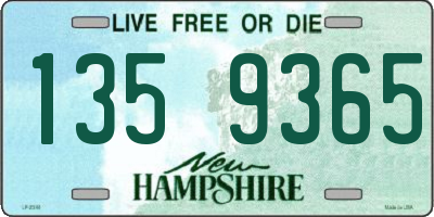 NH license plate 1359365