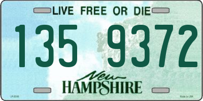 NH license plate 1359372