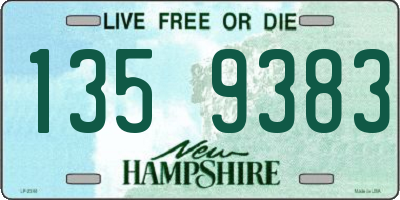 NH license plate 1359383