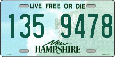 NH license plate 1359478