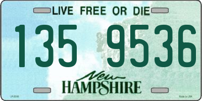 NH license plate 1359536