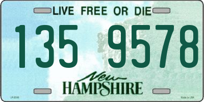 NH license plate 1359578