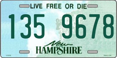 NH license plate 1359678