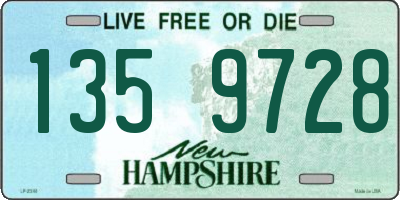 NH license plate 1359728