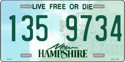 NH license plate 1359734