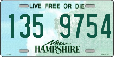 NH license plate 1359754