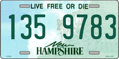 NH license plate 1359783