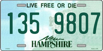 NH license plate 1359807