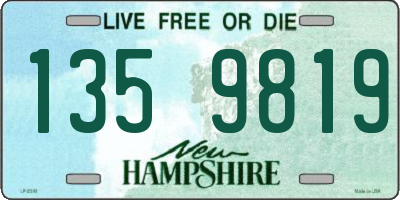 NH license plate 1359819
