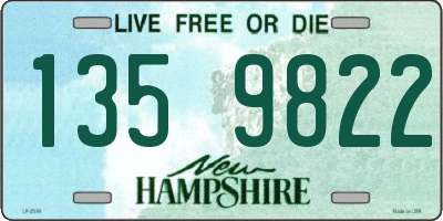 NH license plate 1359822