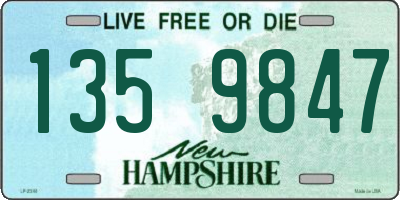 NH license plate 1359847