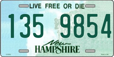 NH license plate 1359854