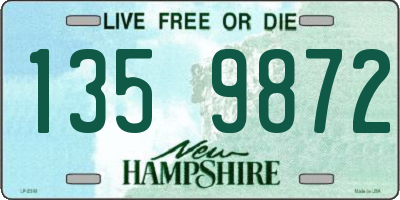 NH license plate 1359872