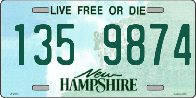 NH license plate 1359874