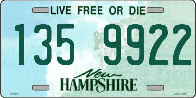 NH license plate 1359922