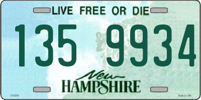 NH license plate 1359934