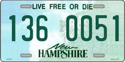NH license plate 1360051