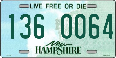 NH license plate 1360064