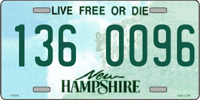 NH license plate 1360096