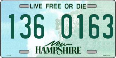 NH license plate 1360163