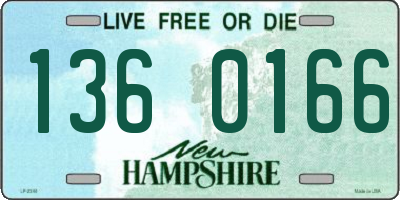 NH license plate 1360166