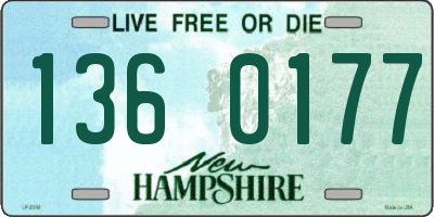 NH license plate 1360177
