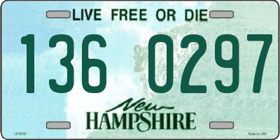 NH license plate 1360297