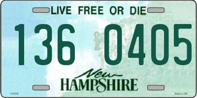 NH license plate 1360405
