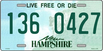 NH license plate 1360427