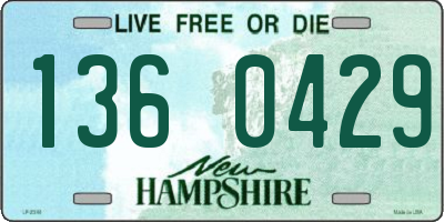 NH license plate 1360429