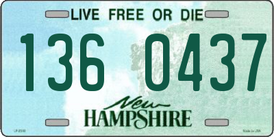 NH license plate 1360437