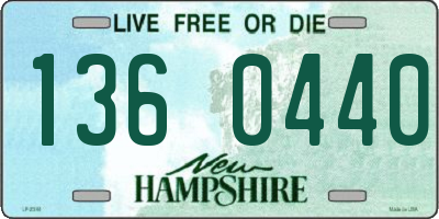 NH license plate 1360440