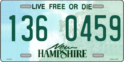 NH license plate 1360459