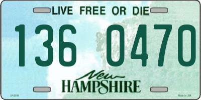 NH license plate 1360470