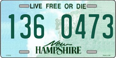 NH license plate 1360473