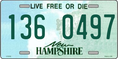 NH license plate 1360497