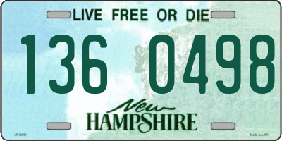 NH license plate 1360498