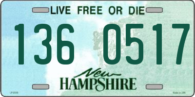 NH license plate 1360517