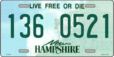 NH license plate 1360521