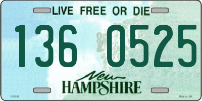 NH license plate 1360525