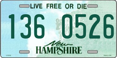 NH license plate 1360526