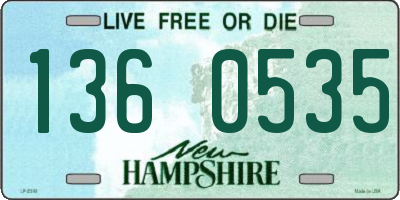 NH license plate 1360535