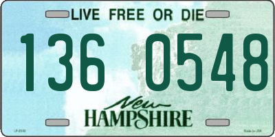 NH license plate 1360548
