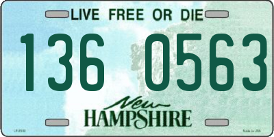 NH license plate 1360563