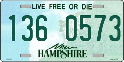 NH license plate 1360573