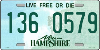 NH license plate 1360579